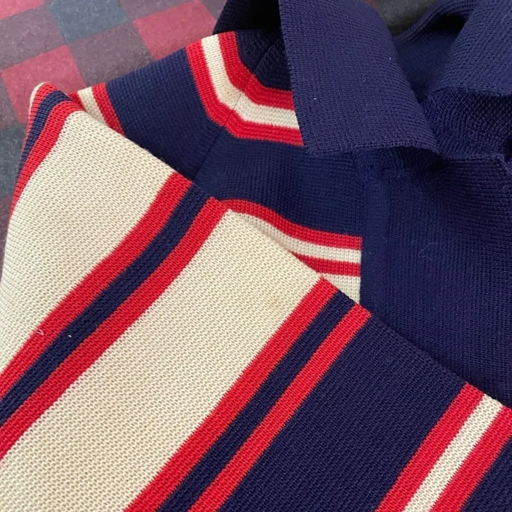 💖Host Pick x2!💖 Vintage Zephyr Wool Striped Cardigan Gold Buttons
